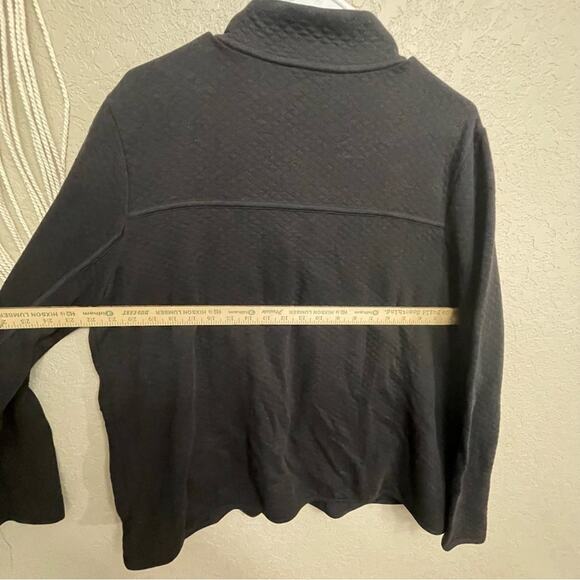 NWT Womens SZ 3 equal 8-10 Joan Vass Blazer quilted Black button jacket - Picture 6 of 7